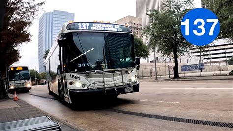 Riding Houston METRO Bus 137 Downtown Houston To Fifth Ward Denver