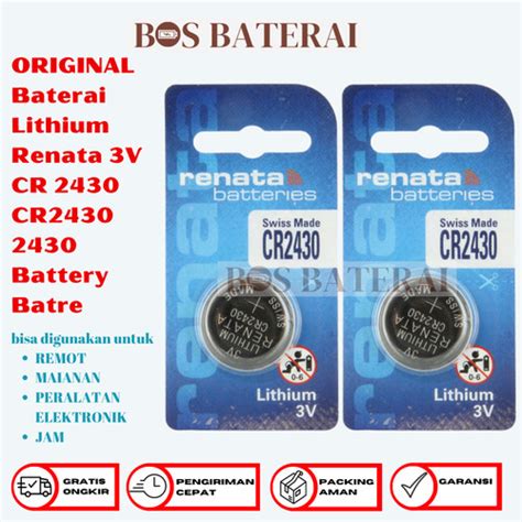 Jual Original Baterai Lithium Renata V Cr Cr Battery