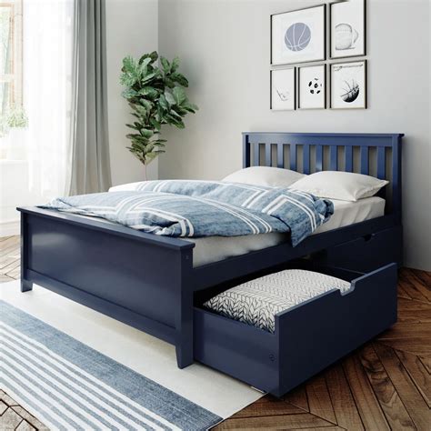 Kid's Full Size Bed with Storage Drawers – Max and Lily