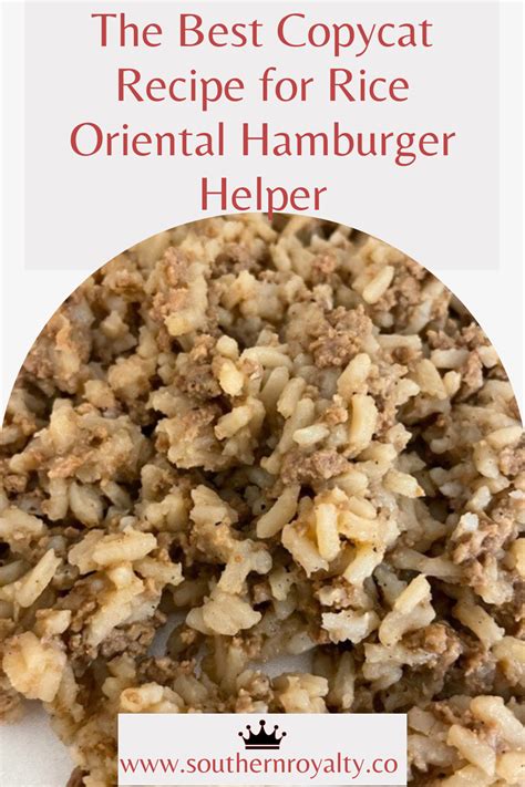 Hamburger Helper Rice Oriental Copycat Recipe | Bryont Blog