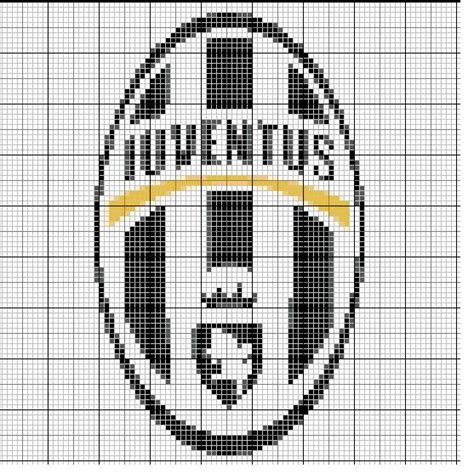 Schema Punto Croce Logo Juventus Fare Di Una Mosca