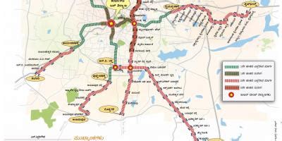 Bangalore Metro Phase Map Namma Metro Phase Route Map Karnataka