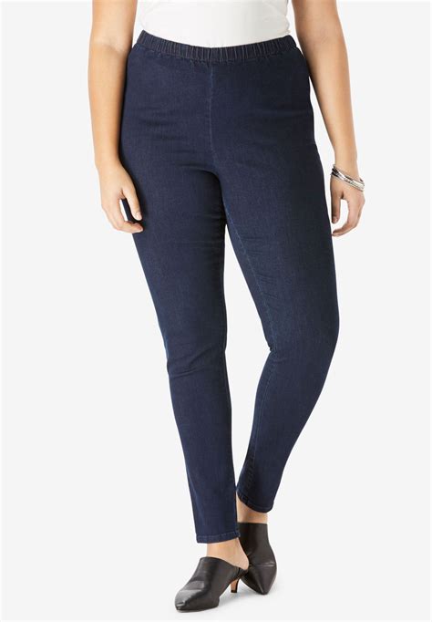 Pull On Stretch Denim Skinny Jean By Denim 247® Plus Size Petites