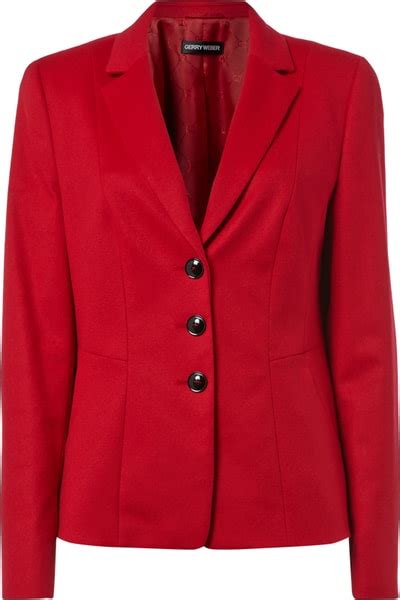 Gerry Weber Blazer Mit Kaschmir Und Fallendem Revers Rot Online Kaufen