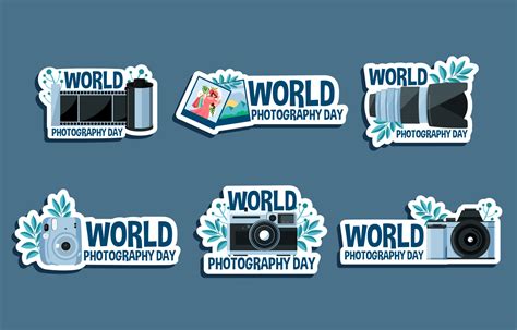 World Photography Day Set 9667855 Vector Art at Vecteezy