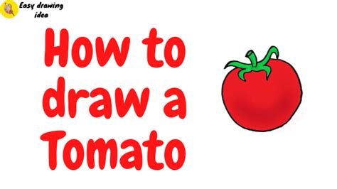 How To Draw A Tomato Step By Step