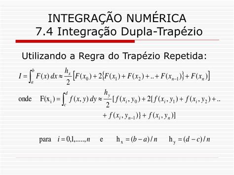 Ppt 7 IntegraÇÃo NumÉrica Parte 4 Powerpoint Presentation Free