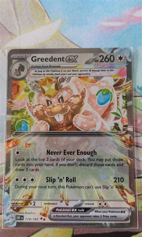 Pokemon Tcg Dedenne Ex Tera Greedent Ex Tera Trading Card Game