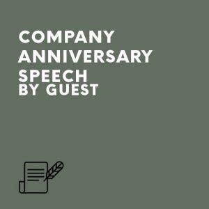 Company Anniversary Speech – iSpeeches.com