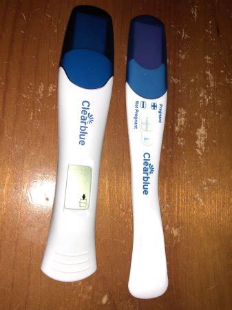 Clear Blue Digital Pregnancy Test Positive With Book Symbol Hugh Has