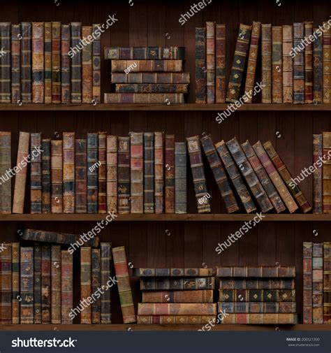 Of Old Books Seamless Texture Vertically Stock Illustration