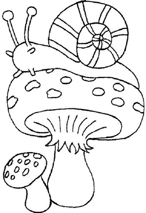 Coloriage Champignon Automne dessin gratuit à imprimer