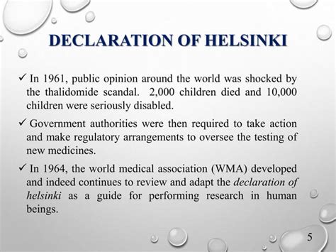 Declaration Of Helsinki Ppt Ppt