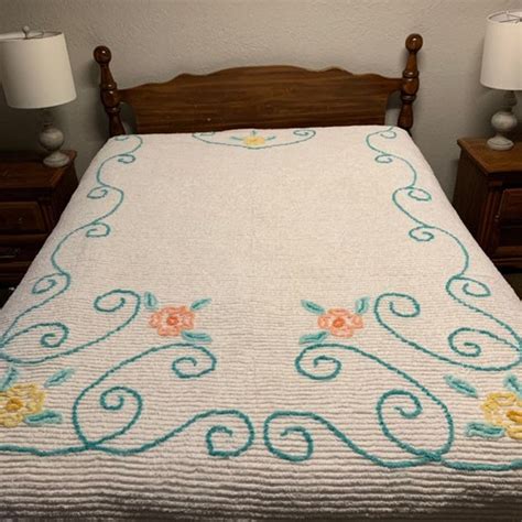 Vintage Chenille Bedspread Etsy