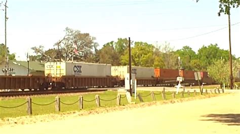 CSX Intermodal Juice Train In Folkston YouTube