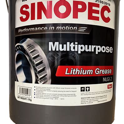 Multipurpose Lithium Grease Nlgi Red X Kg Sinopec Vi T Nam