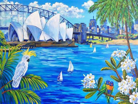 Sydney Holidays Acrylic Painting By Irina Redine En Thing