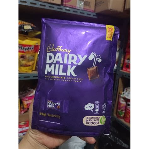 Jual Cadbury Dairy Milk Mini Bites 81gr Isi 18pcs Shopee Indonesia