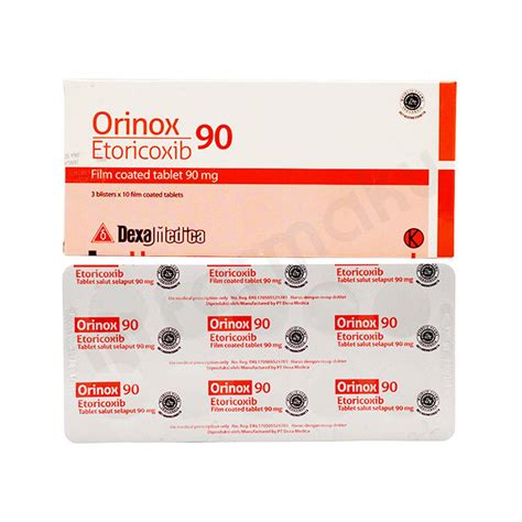 Etoricoxib Daftar Obat Dan Harga Farmaku