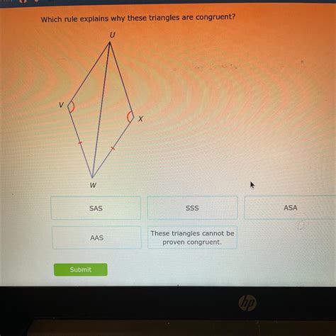 Which Rule Explains Why These Triangles Are Congruent Brainly