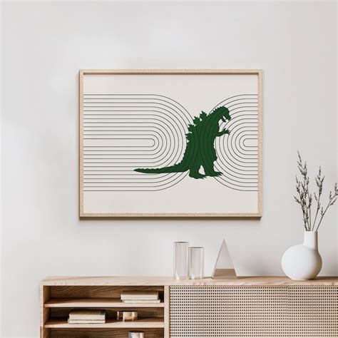 Godzilla Wall Art - Etsy