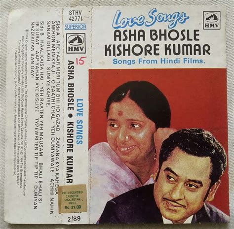 Love Songs Asha Bhosle Kishore Kumar Hindi Audio Cassette - Tamil Audio CD, Tamil Vinyl Records ...