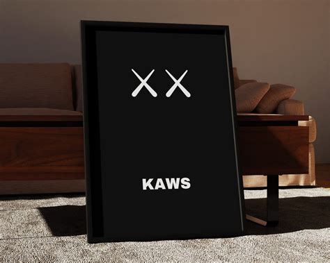 Kaws Poster Set Of Printables Minimalist Hypebeast Kaws Figure