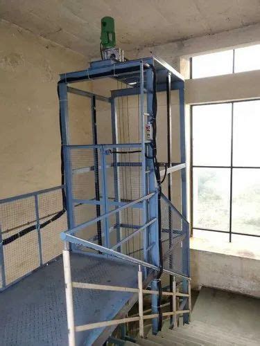 Balaji Mild Steel Goods Lift Capacity 1 2 Ton Maximum Speed 7 M Min