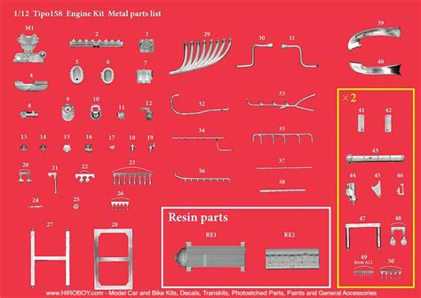 1:12 Engine Kit Series : Alfa Romeo Tipo 158 Engine | MFH KE014 | Model ...