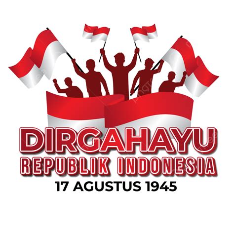 Dirgahayu Indonesia Vector Hd Png Images Greeting Text Of Dirgahayu