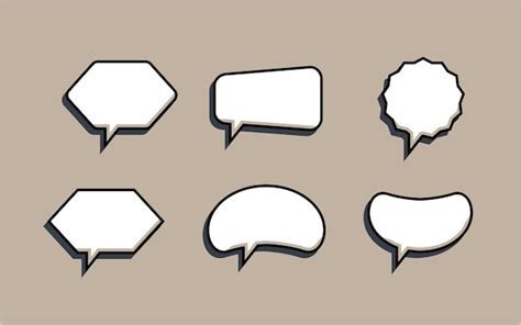 Premium Vector Speech Bubble Collection Design