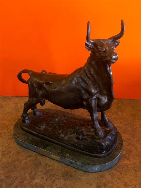 Bronze Sculpture Bull By Georges Gardet At 1stDibs George Gardet