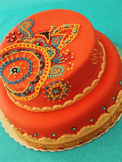 Henna Birthday Cake Ideas Images Pictures