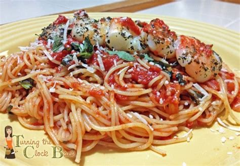 Pasta Pomadoro With Grilled Shrimp And Classico Tomatoes