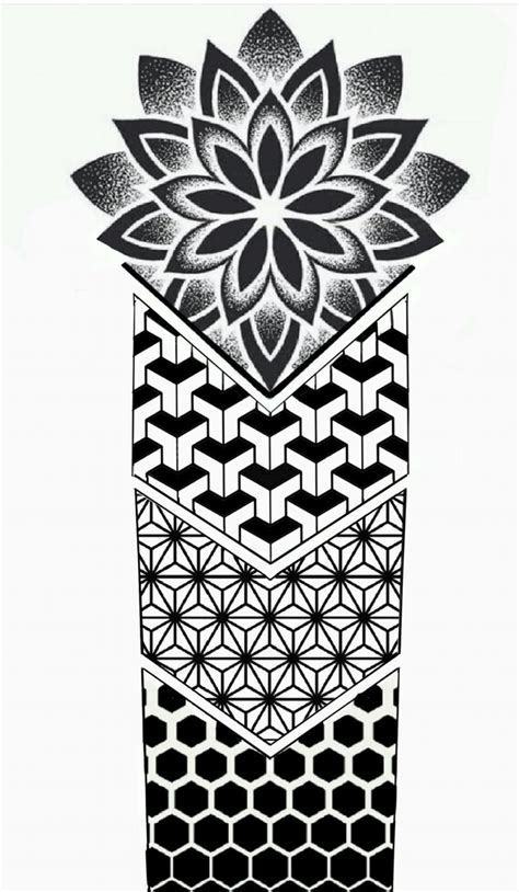 Mandal Geometric Design In 2024 Geometric Tattoo Sleeve Tattoos Geometric Tattoo Sleeve Designs