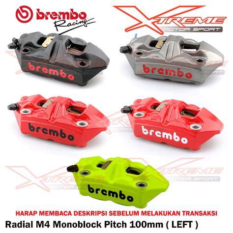 Jual Kaliper Brembo Radial Monoblock M4 108 100 Mm Sebelah Kiri Only