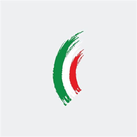 Premium Vector Flag Of Italy In Brush Stroke Vector