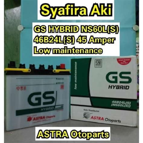 Jual Aki Mobil Battery Gs Astra Type Gs Hybrid B Ls Ns Ls V