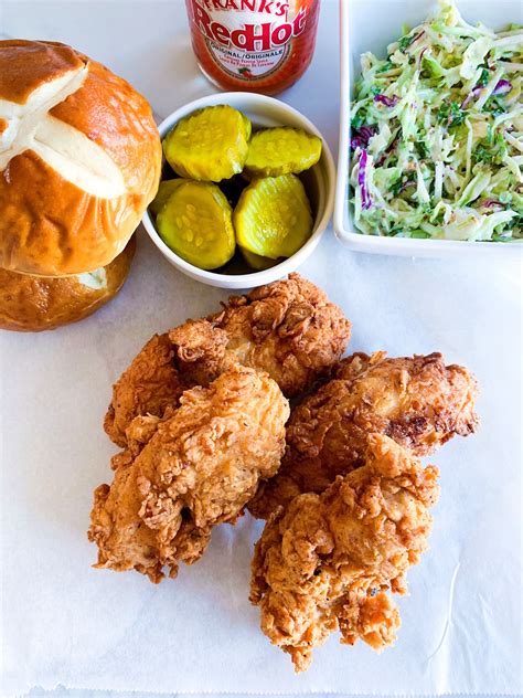 Spicy Fried Chicken Sandwich With Tangy Slaw