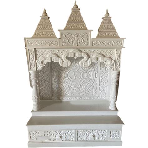 White Carved Marble Temple For Worship Size 3 5feet At Rs 125000 In