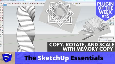 Repeating Copy Rotation And Scaling Of Objects With Memory Copy