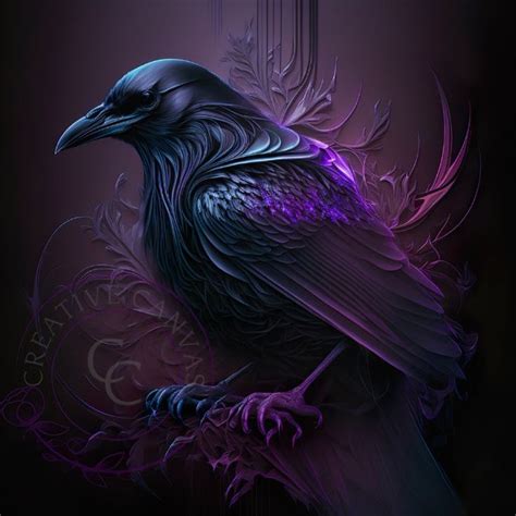 Gothic Raven, Abstract Art, Digital Print - Etsy | Raven art, Beautiful dark art, Raven