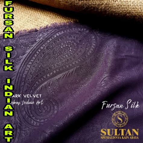 Jual ANEKA WARNA KAIN ABAYA SULTAN FURSAN SILK EMBOSS INDIAN ART