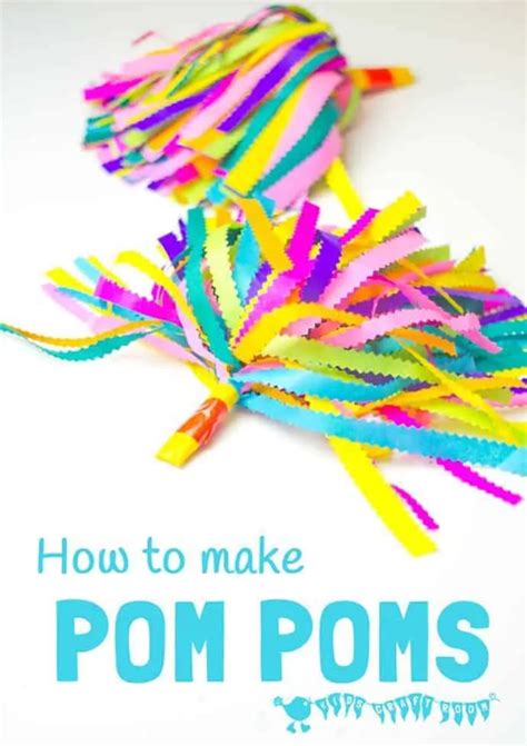 How To Make Cheerleader Pom Poms Kids Craft Room