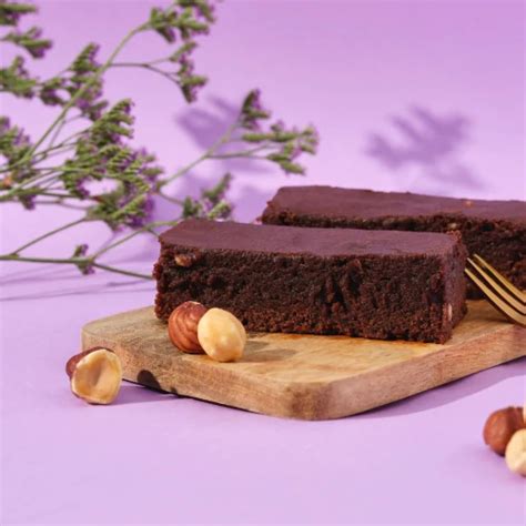 Préparation pour Brownie Protéiné 400 g Chocolat Noisettes Farines