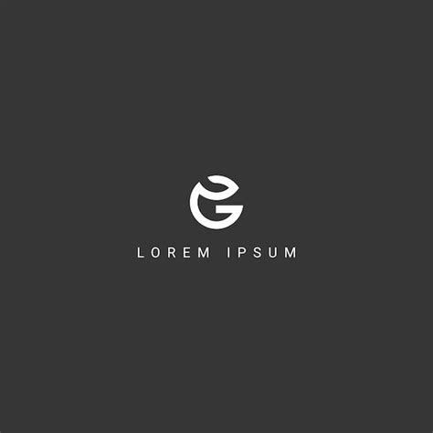 Premium Vector Creative Minimal Eg Ge Letter Business Logo Initial