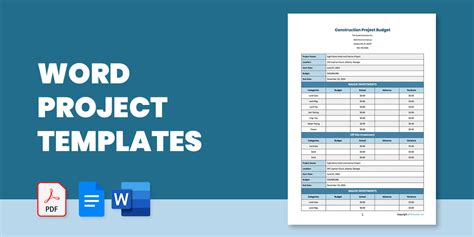 21+ Word Project Templates in MS Word | Google Docs | Google Sheets ...