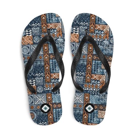 Pacific Islands Tapa Cloth Flip Flops The Global Wanderer