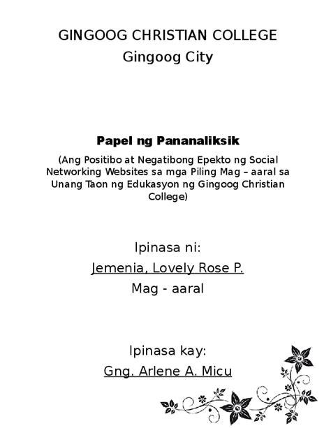 Konklusyon Halimbawa Thesis - Thesis Title Ideas for College