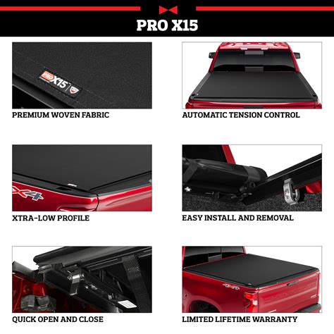 Truxedo Pro X15 Soft Roll Up Truck Bed Tonneau Cover 1497701 Fits